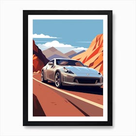 A Nissan Z In The The Great Alpine Road Australia 2 Art Print