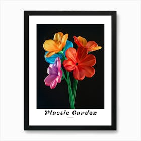 Bright Inflatable Flowers Poster Geranium 1 Art Print