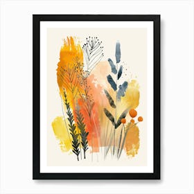 Orbit Moods Mid Century Style Art Print