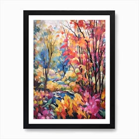 Autumn Gardens Painting Vandusen Botanical Garden Canada 2 Art Print