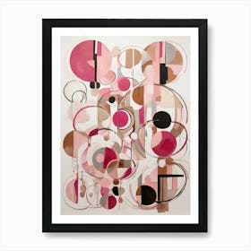 Pink Circles 3 Art Print