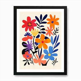 Abstract Floral Painting 7 Art Print