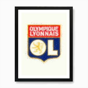 Olympique Lyonnais Lyon Art Print