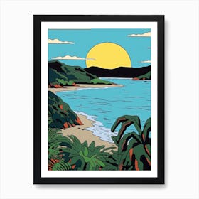 Minimal Design Style Of Seychelles 7 Art Print