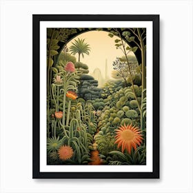 San Diego Botanic Garden Usa Henri Rousseau Style 1 Poster