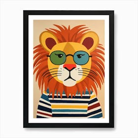 Little Lion 3 Wearing Sunglasses Art Print