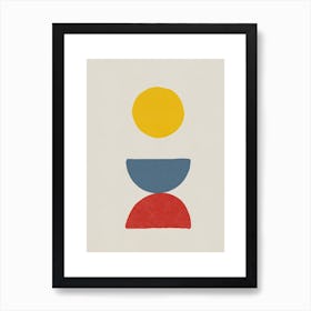 Bright colours bold abstract Art Print