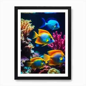 Tropical Fishes In An Aquarium Art Print