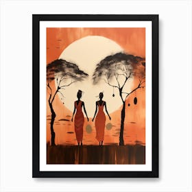 African Women | Boho Style 2 Art Print