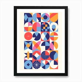Geometric Shapes Art Print