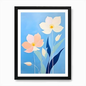 Flowers On A Blue Sky 1 Art Print