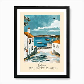 My Happy Place Galway 1 Travel Poster Art Print