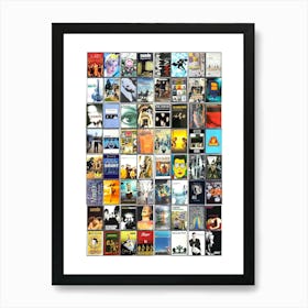 Britpop Music Print - Original Collected Cassette Covers Art Print