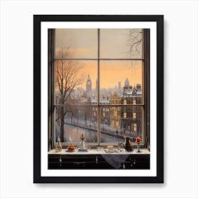 Winter Cityscape London United Kingdom 3 Art Print