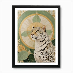 Leaf Leopard Art Print