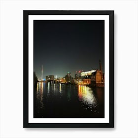 Berlin Skyline From The River Spree Art Print