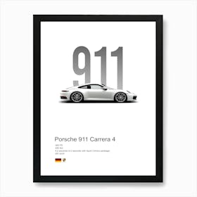 911 Carrera Porsche Art Print