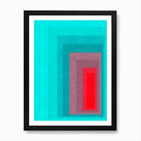 Modern gradient geometry 7 Art Print