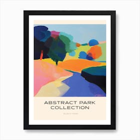 Abstract Park Collection Poster Bushy Park London 3 Art Print