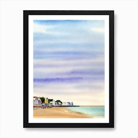 Southend On Sea Beach 2, Essex Watercolour Art Print