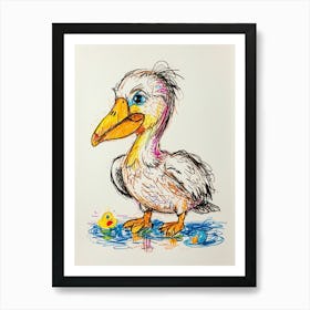 Pelican 4 Art Print