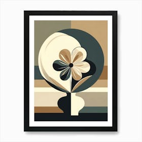 Flower In A Vase In Boho Art 1 Art Print