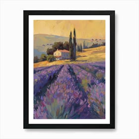 Lavender Field Art Print