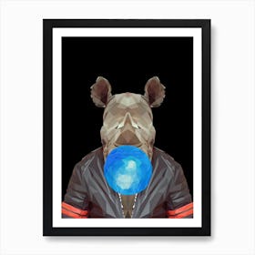 Rhino Gummy Bear Art Print