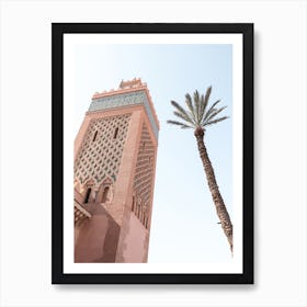 Pink Marrakech View Art Print