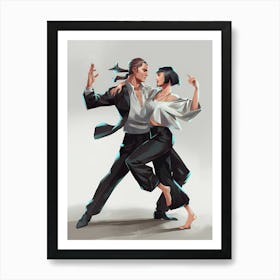 Tango Dancers 1 Affiche