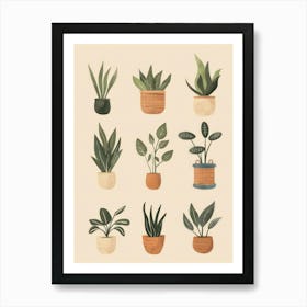Potted Plants 8 Art Print