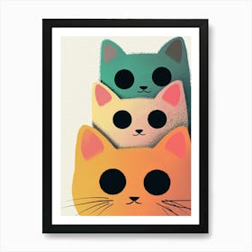 Three Cats 1 Art Print