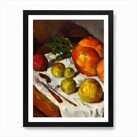 Celeriac Cezanne Style vegetable Art Print