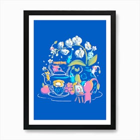 Tiny Artists - Geek Cute Video Game Plants Painting Gift 1 Art Print