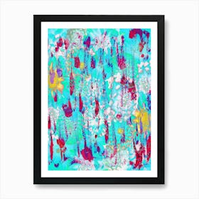 Abstract Florals Art Print