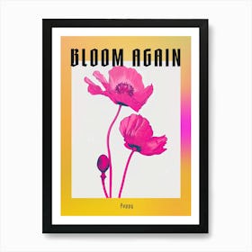 Hot Pink Poppy 2 Poster Art Print