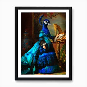 Proud Jeroen The Drag Peacock Pet Portraits Art Print