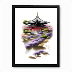 Kyoto Pagoda Art Print