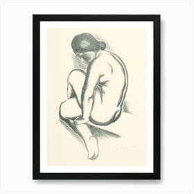 Female Nude, Mikuláš Galanda Art Print