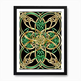 Abstract Celtic Knot 1 Art Print