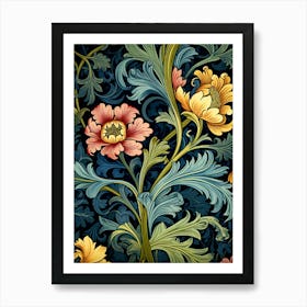 Floral Wallpaper Pattern 1 Art Print