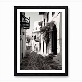 Bodrum, Turkey, Mediterranean Black And White Photography Analogue 3 Art Print