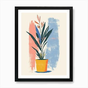 Twilight Reflections Mid Century Style Art Print