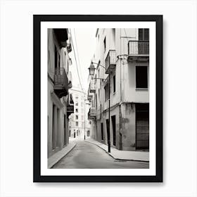 Malaga, Spain, Photography In Black And White 7 Art Print