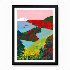 Manuel Antonio National Park Costa Rica Abstract Colourful Art Print