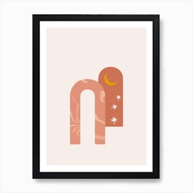 Marble Pink Arches Art Print