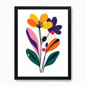 Abstract Flower 85 Art Print