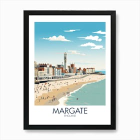 Margate Travel Print England Beach Poster Gift Art Print