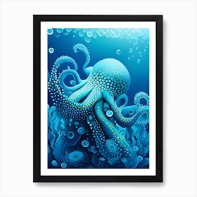 OctopusOcean Art Print