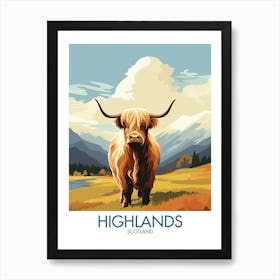 Highlands Travel Print Scotland Gift Art Print